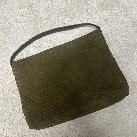 Olive Green Woven Shoulder Bag - Picture 3 of 3